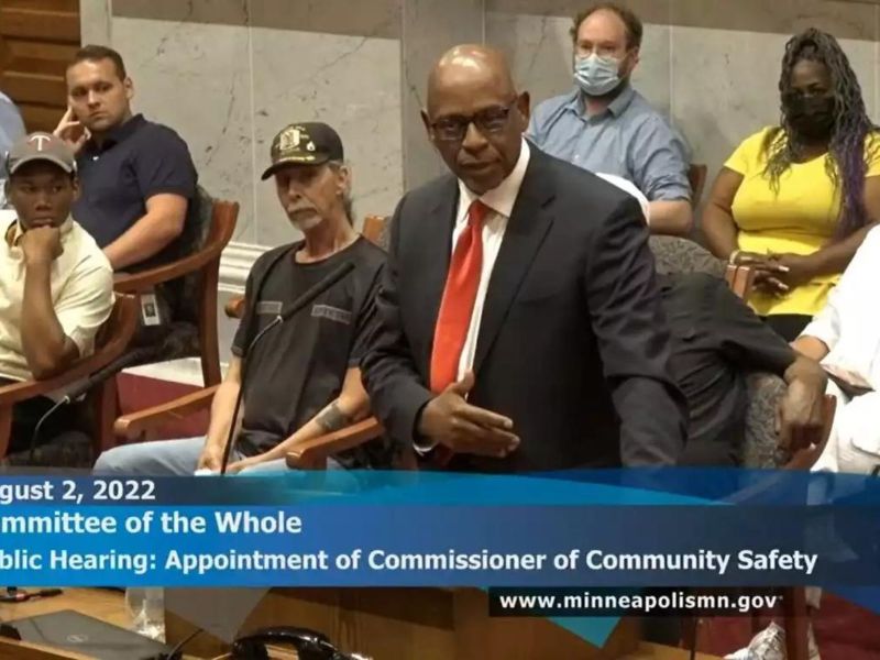 Cedric Alexander speaks during the Minneapolis City Council's Committee of the Whole on Aug. 2.