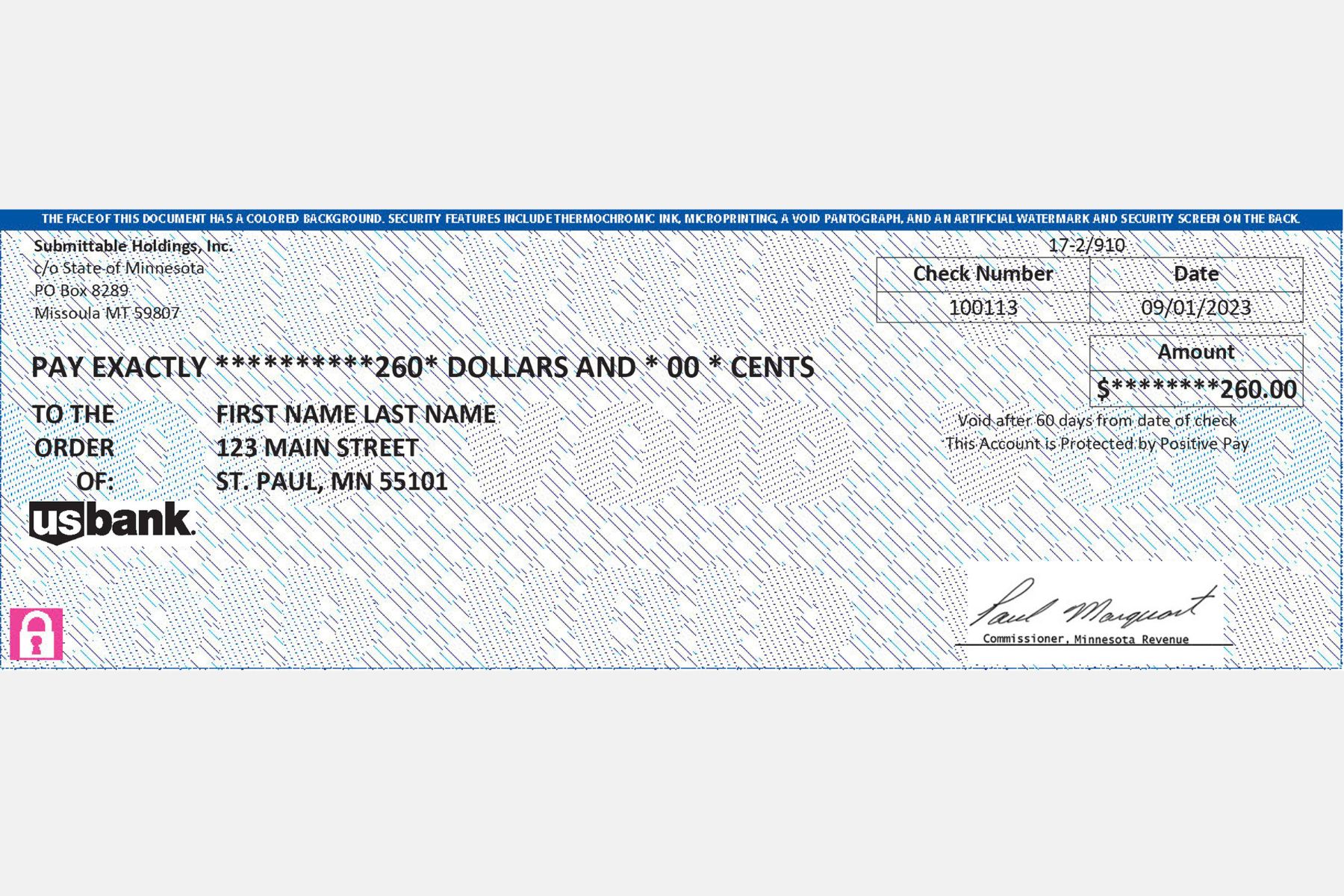What to look out for for when your Minnesota rebate check arrives