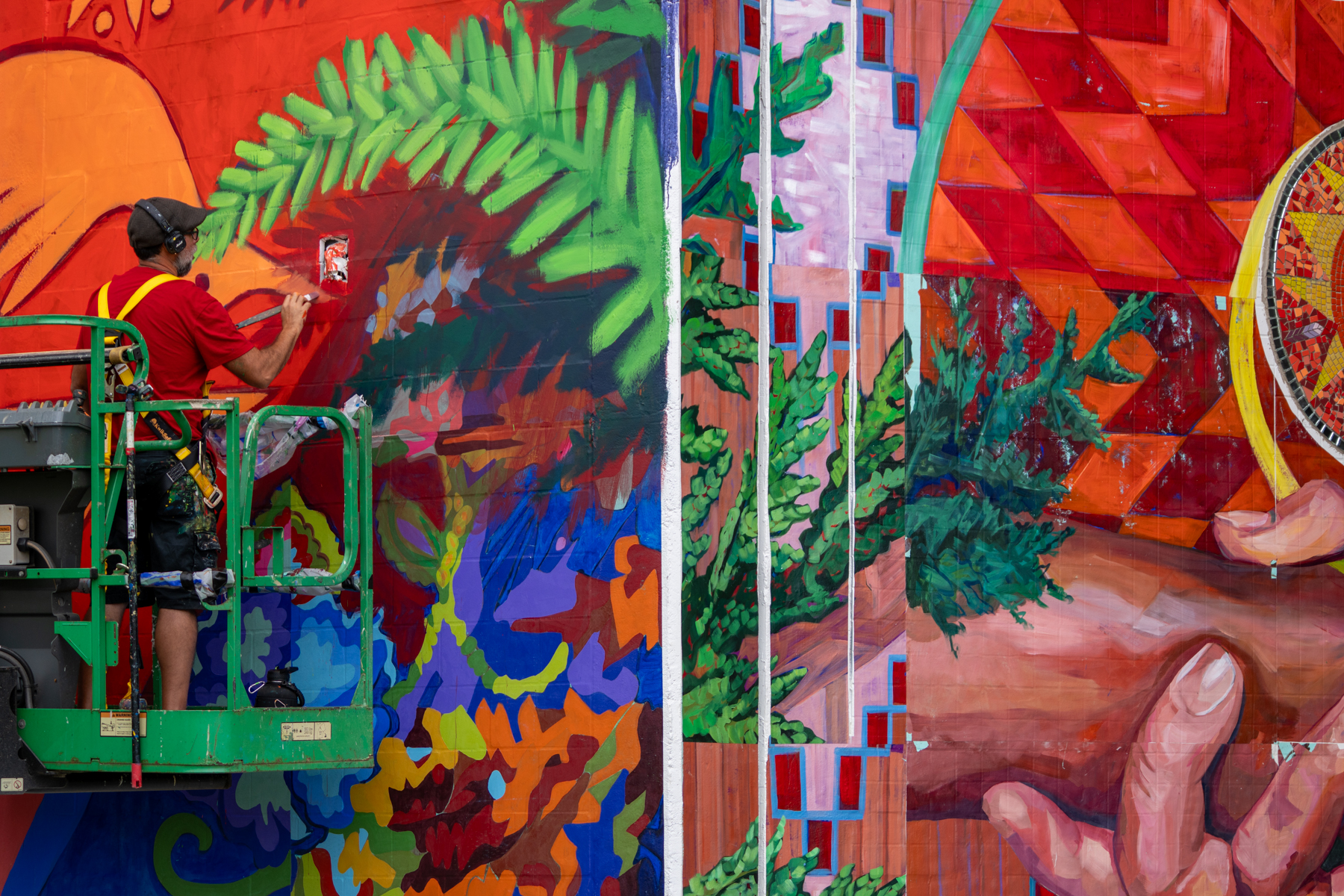 Artists transform a Lake Street underpass with vibrant mural